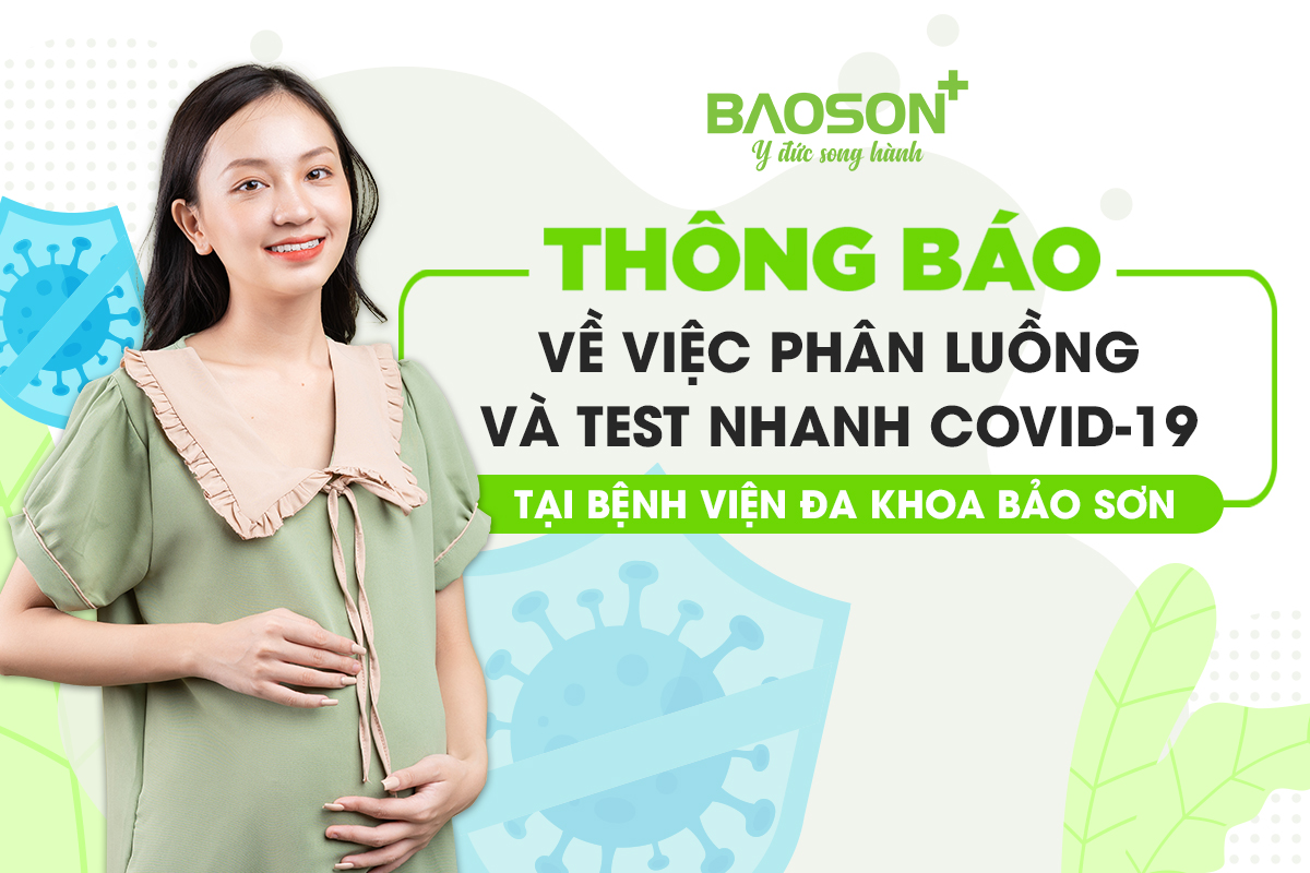 thông báo phân luông và test nhanh