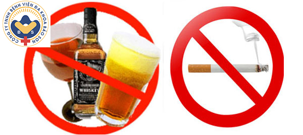 Bỏ thuốc lá hạn chế rượu bia để phòng tránh bệnh viêm loét dạ dày