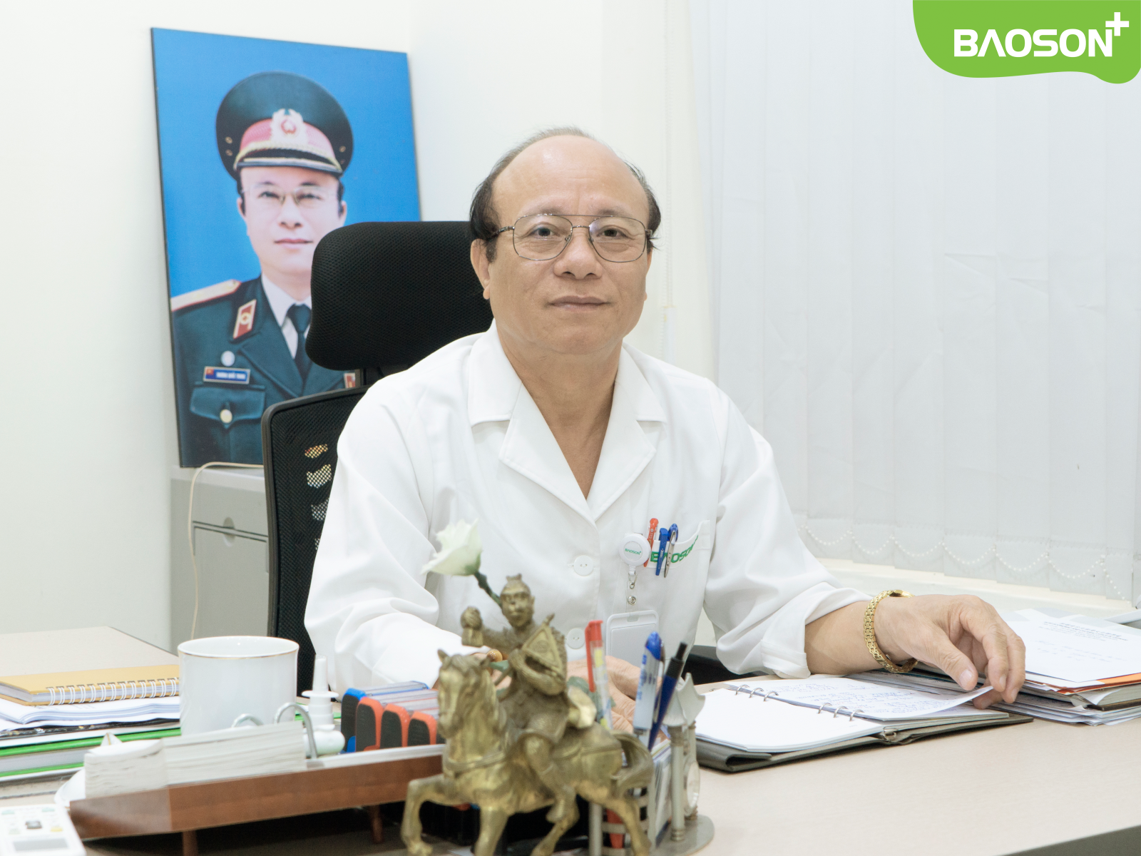Phó giám đốc bệnh viện đa khoa Bảo Sơn - BS CKI-Thầy thuốc ưu tú Trương Quốc Trung có nhiều năm kinh nghiệm khám sức khỏe xuất khẩu lao động