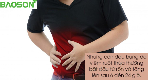 Đau bụng là một trong các triệu chứng nhận biết bệnh viêm ruột thừa cấp