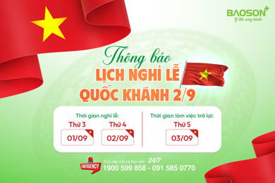 Thông báo lịch nghỉ lễ Quốc khánh 2/9/2026