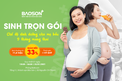 Hội thảo miễn phí “Chế độ dinh dưỡng cho mẹ bầu” - Sinh trọn gói an toàn giảm đến 33%