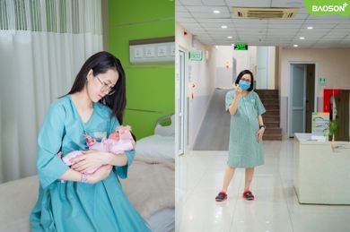 Đi đẻ cũng phải xinh với mẫu váy lưu viện mới “trình làng” của bệnh viện Đa khoa Bảo Sơn