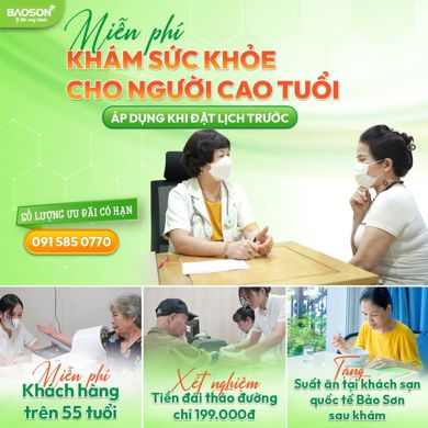 Đặt lịch khám sức khỏe MIỄN PHÍ cho người cao tuổi tại Bệnh viện Đa khoa Bảo Sơn