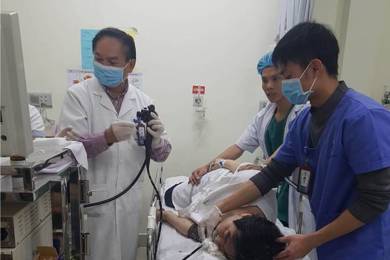 Cấp cứu kịp thời bệnh nhân Hàn Quốc bị xuất huyết dạ dày