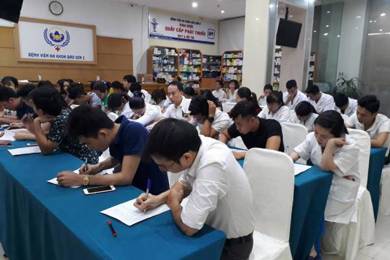 Bệnh viện Bảo Sơn tổ chức sát hạch tay nghề điều dưỡng, kỹ thuật viên