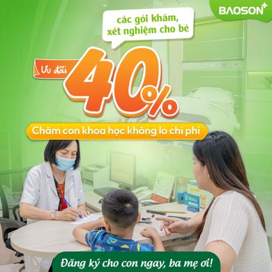 Tiết kiệm 40% gói Khám Nhi Tổng Quát & Xét Nghiệm Vi Chất Dinh Dưỡng – Bé Khỏe Mạnh, Mẹ An Tâm!