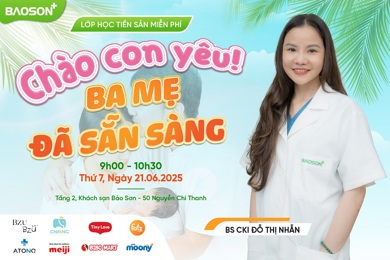 Chính thức mở đăng ký - Lớp học tiền sản 