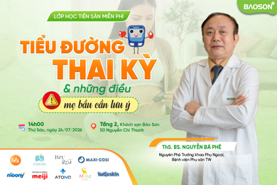 [Thư mời] Tham gia lớp học tiền sản miễn phí: 