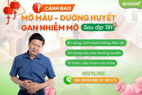 Cảnh báo rối loạn mỡ máu, đường huyết và gan nhiễm mỡ sau dịp Tết