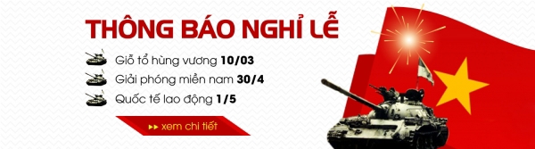 Thông báo nghỉ lễ Giỗ tổ Hùng Vương và 30/4; 1/5