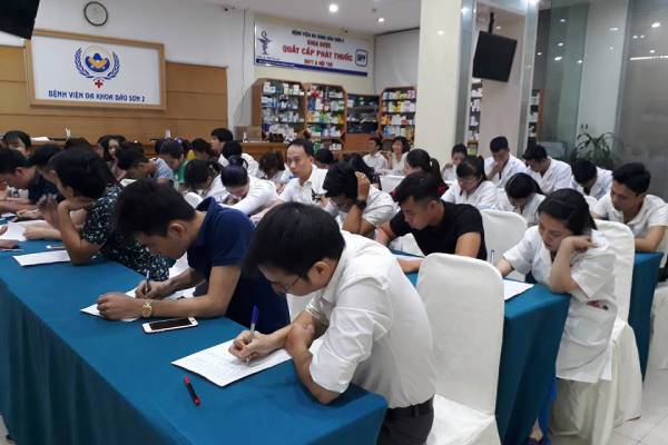 Bệnh viện Bảo Sơn tổ chức sát hạch tay nghề điều dưỡng, kỹ thuật viên