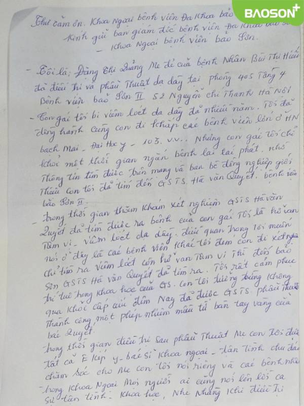 Lá thư xúc động từ người mẹ 