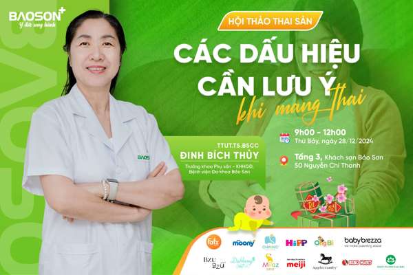 Hội thảo thai sản “Các dấu hiệu cần lưu ý khi mang thai” chính thức mở link đăng ký