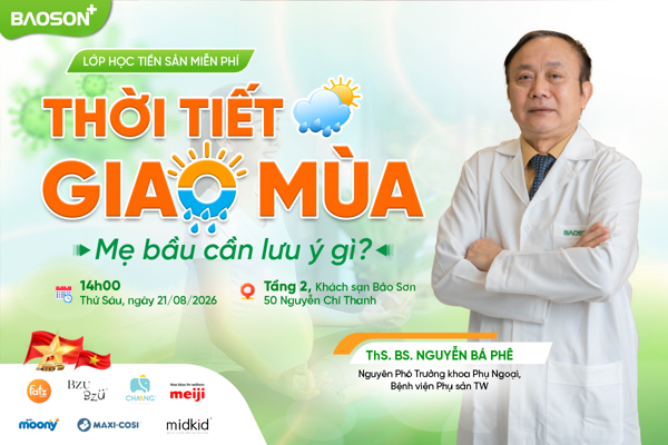 Lớp học tiền sản miễn phí: Thời tiết giao mùa – Mẹ bầu cần lưu ý gì?