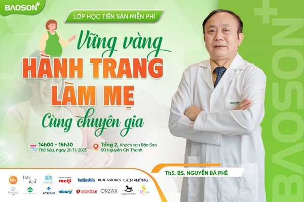 Lớp học tiền sản miễn phí: “Vững vàng hành trang làm mẹ cùng chuyên gia” đã mở link đăng ký